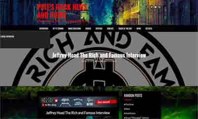 Image of Interview with Jeffrey Hoad on Pete’s Rock News and Views - The Rich and Famous Band - Dueling Worlds© International
